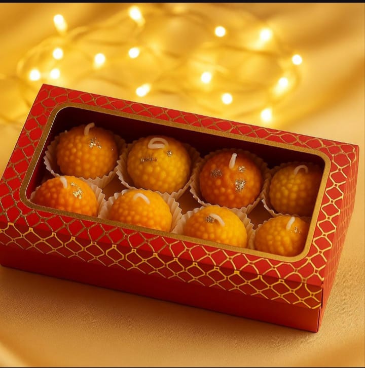 Motichoor Ladoo Dessert Candles