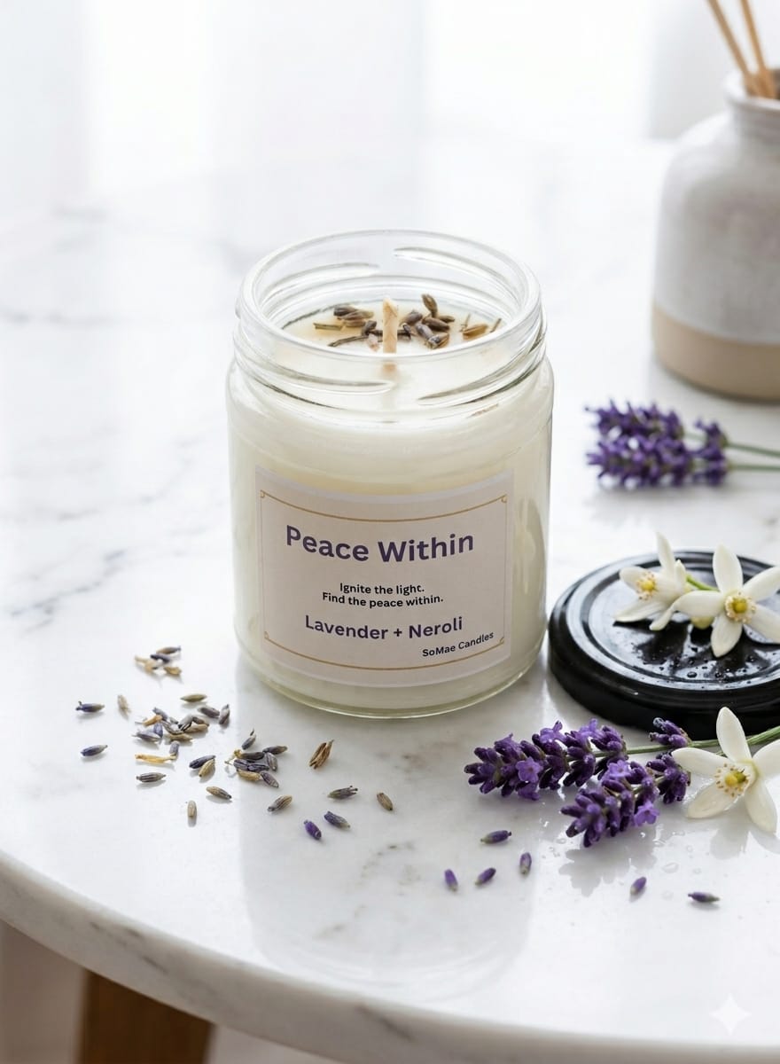 Peace Within – Lavender + Neroli Healing Candle